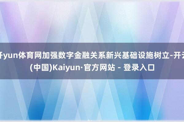 开yun体育网加强数字金融关系新兴基础设施树立-开云(中国)Kaiyun·官方网站 - 登录入口