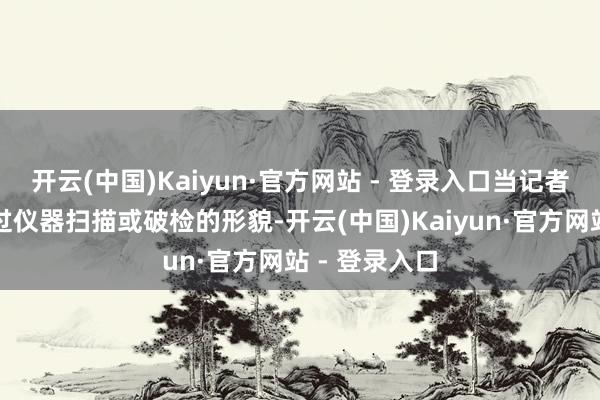 开云(中国)Kaiyun·官方网站 - 登录入口当记者忽视可否通过仪器扫描或破检的形貌-开云(中国)Kaiyun·官方网站 - 登录入口